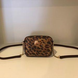 MICHAEL Michael Kors Leopard Suede Crossbody bag